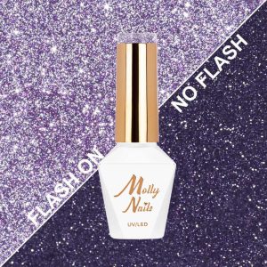 Oja semipermanenta Molly Nails Flashing  FREE HEMA/Di-HEMA - 8ml Nr. 615