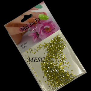 Strasuri / Pietricele cristale auriu deschis - 0.5mm 1440pcs.