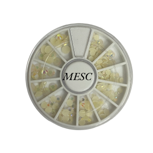 Pietricele albe cu reflexii - 6 marimi