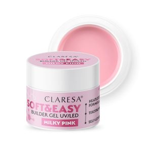 Gel de constructie autonivelant memorie lichida Claresa Milky Pink 90Gr