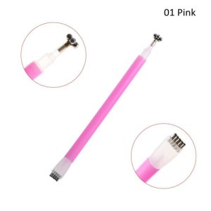 Magnet Cat Eye doua capete floare si dungi