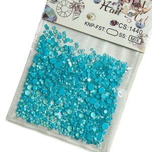 Strasuri picaturi de apa bleu 1440 Buc.