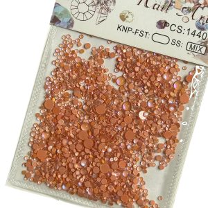 Strasuri picaturi de apa potocaliu 1440 Buc.