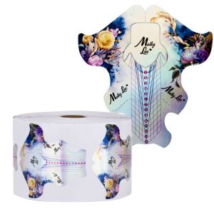 Șabloane 2 în 1 MollyLac Flowers Holo 50 buc