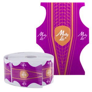 Sabloane prelungire unghii Duo- fata verso MollyLac set 50 buc.
