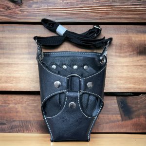 Borseta Pentru Ustensile Frizerie Cosmetica, Piele Ecologica Lila Rossa