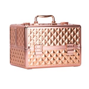 Geanta Manichiura/Cosmetica Diamond 3D Rose Golden