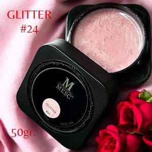 Builder gel MESC GLITTER #24 FREE HEMA 50gr. HEMA/TPO FREE