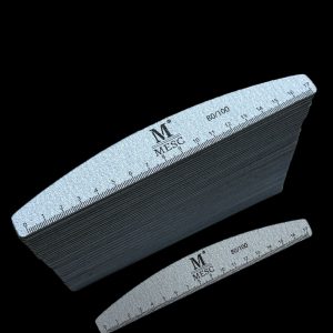 Pila Unghii Gradata Semiluna  Mesc 80/100 Set 25 buc.