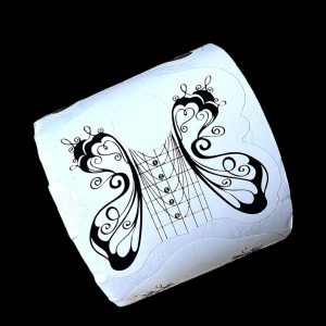 Sabloane prelungire unghii fluture set 50 buc.