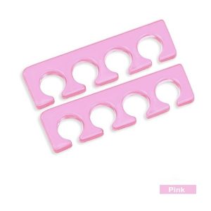 Despartitoare degete silicon manichiura pedichiura roz set 2 buc.