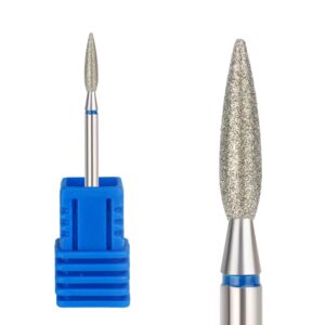 Bit Cuticula/Cap Freza Diamantat Flacara Albastru 10/2,3mm