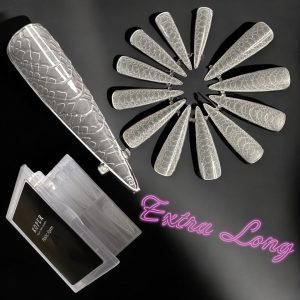 Tipsuri Full Cover Reutilizabile Texturate Extra Long Tipsuri Dual Forms 120 buc.