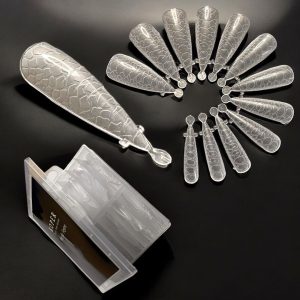 Tipsuri Reutilizabile Texturate Full Cover Stiletto Tipsuri Dual Forms Apex 30% 120 buc.