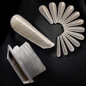 Tipsuri Reutilizabile Texturate Full Cover Migdala Ruseasca Tipsuri Dual Forms Apex 30% 120 buc.