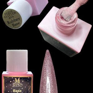 Baza Rubber Mesc Nude Glitter Nr.16 - 10ml