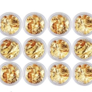 Foita aurie decor unghii set 12 buc.