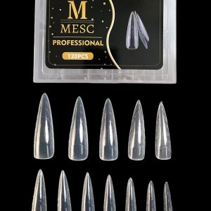 Tipsuri Reutilizabile Mesc Tipsuri Full Cover Dual Forms Stiletto Apex 30% 120 buc.