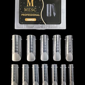 Tipsuri Reutilizabile Mesc Full Cover Dual Forms Square Apex 0% 120 buc.