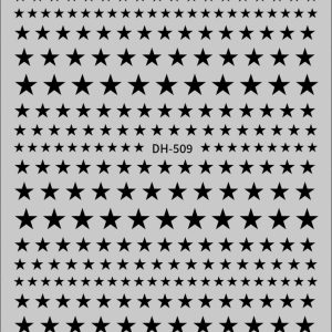 Abtibild Sticker Unghii DH-509 Negru