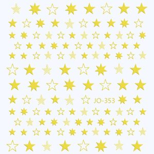 Abtibild Sticker Unghii JO-353 Auriu