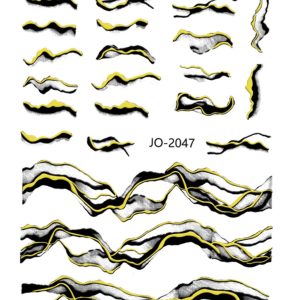 Abtibild Sticker Unghii JO-2047 Negru