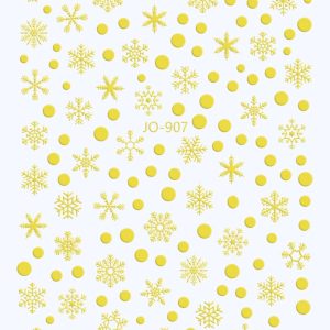 Abtibild Sticker Unghii JO-907 Auriu