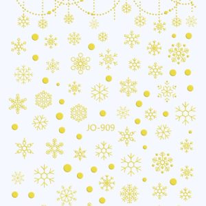 Abtibild Sticker Unghii JO-909 Auriu