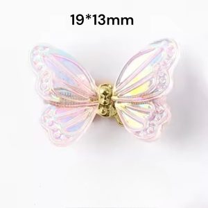 Decor Unghii Fluture Rasina si Metal cu Arc 1buc.