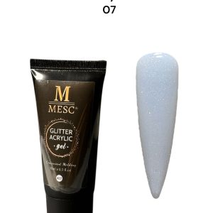 Acrylic Gel MESC Glitter Milky #07 30ml