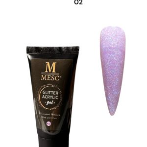 Acrylic Gel MESC Glitter Purple #02 30ml