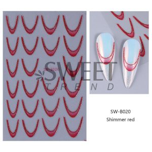 Sticker Unghii French Interior Sclipici - SW-B020