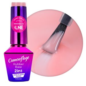 Baza Rubber 2in1 Camuflaj MollyLac Skin Colour Fără HEMA/Di-HEMA 10g Nr. 9