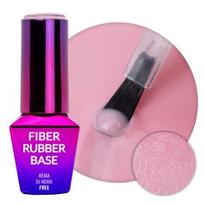 Baza MollyLac Rubber Fiber Base Faded Pink HEMA/Di-HEMA Free 10g
