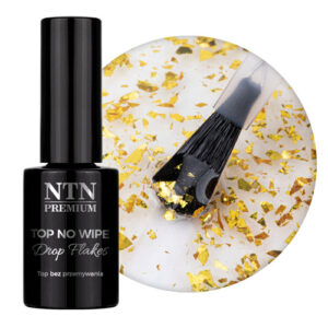 Top Coat Drop Flakes Golden NTN Premium fara degresare 7g