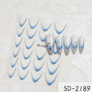 Sticker french interior cu dunga aurie - SD 2189