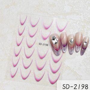 Sticker french interior cu dunga argintie - SD 2198