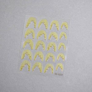 Sticker dantela ombre cu dunga aurie - SD 2250