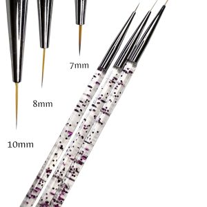 Set 3 pensule liner foarte subtiri