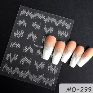 Sticker linii - MO 299 argintiu