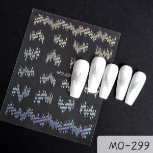 Sticker linii - MO 299 argintiu cu reflexii