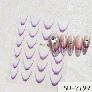 Sticker french interior cu dunga argintie - SD 2199