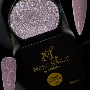 Builder gel MESC Opal Reflective Shocking Shine Free Hema Nr.35 - 20gr.