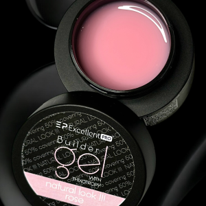 Builder Gel Excellent Pro Natural Look Rose cu Tixotropie 15gr.