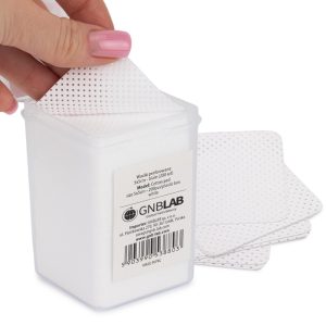 Dischete perforate anti-praf AlleLac pentru unghii albe 5x5 cm 200 buc.