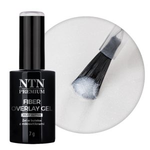 Gel in Bottle cu fibre, sclipici lăptos, sticlă din microfibră NTN Premium 7gr.