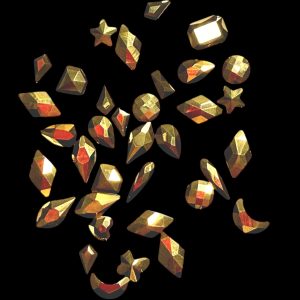 Strasuri pietricele cristale mari diverse forme 30-36 buc.