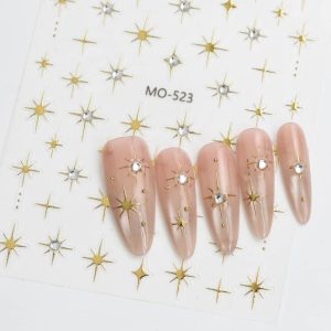 Abtibild Sticker Unghii MO-523 auriu