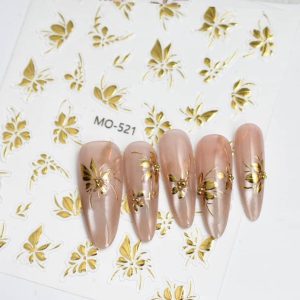 Abtibild Sticker Unghii MO-521 auriu