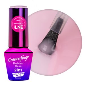 Bază Rubber Camouflage 2 în 1 MollyLac Cool Nude Free HEMA/Di-HEMA 10gr. Nr.8